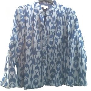 Ikat pattern jacket